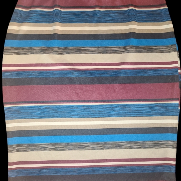 Midi Skirt Plus Size 2x Striped - Picture 2 of 7